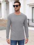 Waffle Knit Long Sleeve T-Shirt (US Only)