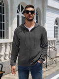 Full Zip Hoodie Knit Sweatshirt Jacket (US Only)