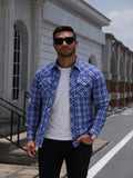 Western Plaid Long Sleeve Cowboy Shirt (US Only)