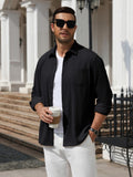 Corduroy Button Down Long Sleeve Shacket (US Only)