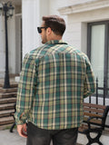 Sherpa Lined Flannel Plaid Shirt Jacket (US Only)