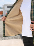 Sherpa Lined Flannel Plaid Shirt Jacket (US Only)