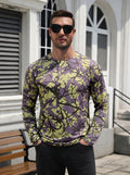 Slim Fit Tree Branch Camo Long Sleeve T-Shirt (US Only)