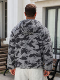 Camo Full Zip Hooded Sherpa Fleece Jacket (US Only)