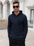 Waffle Knit Stretch Pullover Hoodie (US Only)
