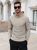 Waffle Knit Stretch Pullover Hoodie (US Only)