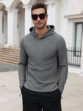 Waffle Knit Stretch Pullover Hoodie (US Only)