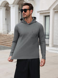 Waffle Knit Stretch Pullover Hoodie (US Only)