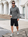 Waffle Knit Stretch Pullover Hoodie (US Only)