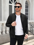 Full Zip Up Mock Neck Sport Sweatshirt (US Only)