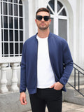 Full Zip Up Mock Neck Sport Sweatshirt (US Only)
