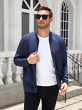 Full Zip Up Mock Neck Sport Sweatshirt (US Only)
