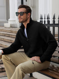 Lightweight Full Zip Stand Collar Knit Jacket (US Only)