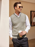 Classic V-Neck Knit Vest (US Only) Vest coofandy 