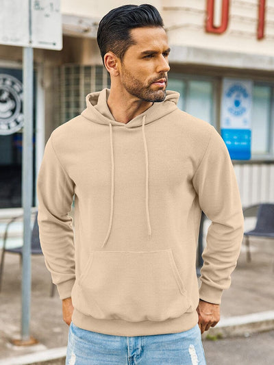 Classic Leisure Waffle Knit Hoodie (US Only) Hoodies coofandy 