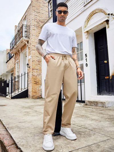 Classic Simple Relaxed Pants (US Local) Pants coofandy 