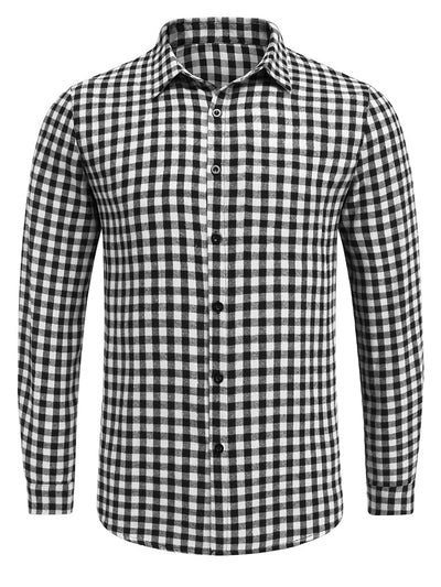 Casual Regular Fit Business Shirts Shirts coofandy Black S 