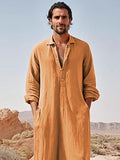 Classic Loose 100% Cotton Robe Shirt Shirts coofandy 