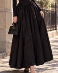 Pure Cotton Square Neck A-Line Maxi Dress
