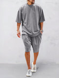 Casual Eco-friendly Sport Sets Sports Set coofandy Light Grey M 