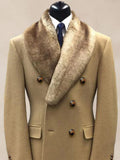 Stylish Double-Breasted Tweed Coat Coat coofandy 