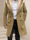 Stylish Double-Breasted Tweed Coat Coat coofandy 