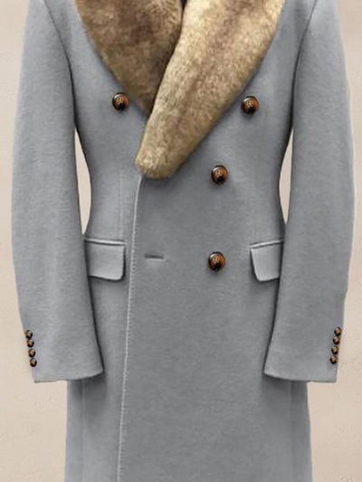 Comfy Double-Breasted Tweed Coat Coat coofandy 