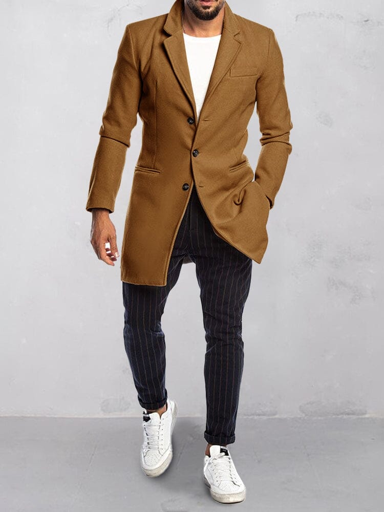 Casual Versatile Lined Tweed Coat Coat coofandy 