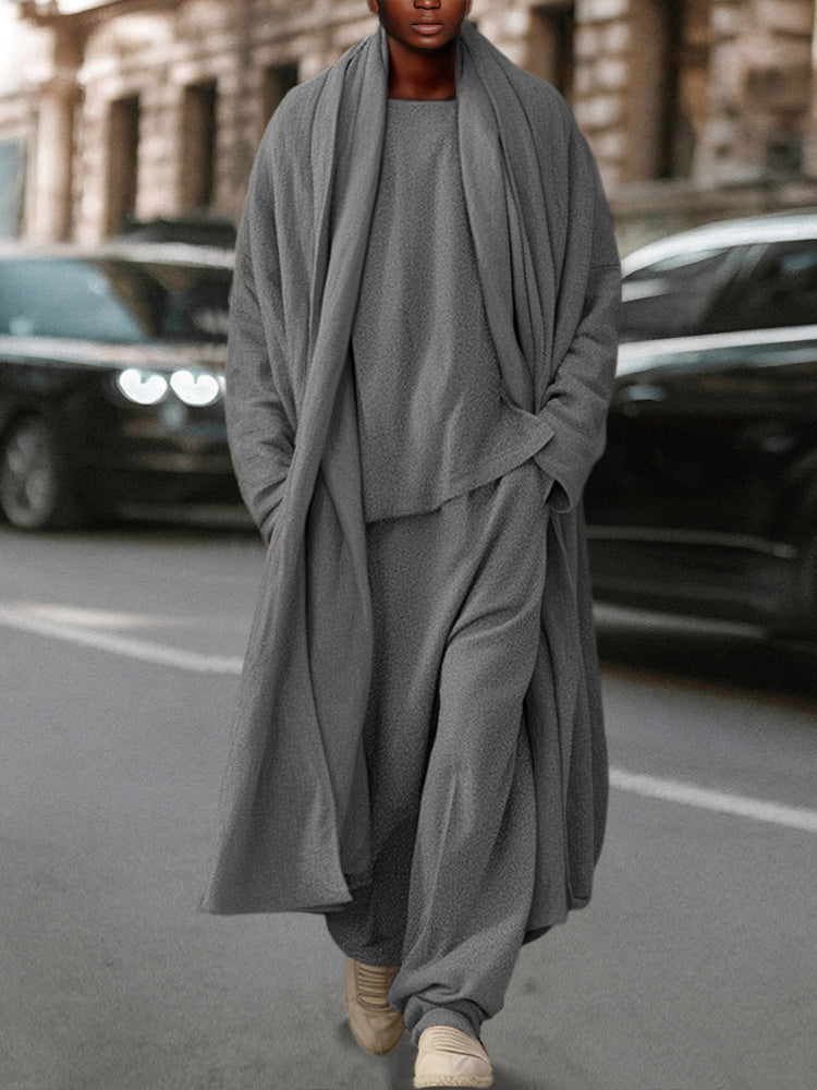 Ultra-Soft Stretchy Simple 3-Piece Set