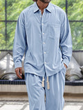 Comfy 100% Cotton Shirt Set Sets coofandy 