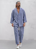Leisure Soft Shirt Pants Set Sets coofandy 