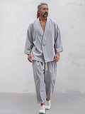 Leisure Soft Shirt Pants Set Sets coofandy 