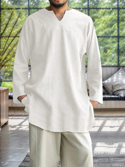 Minimalist Soft 100% Cotton Shirt Shirts coofandy White M 