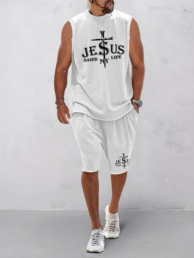 Spiritual Strength Activewear Set Sports Set coofandy White M 