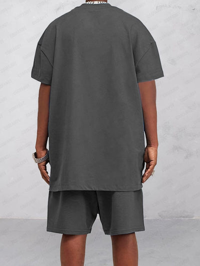 Classic Simple T-Shirt Set Sets coofandy 
