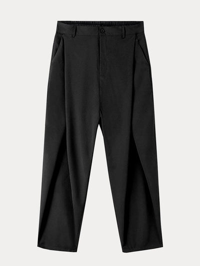 Fashion Cross Pleated Pants Pants coofandy 