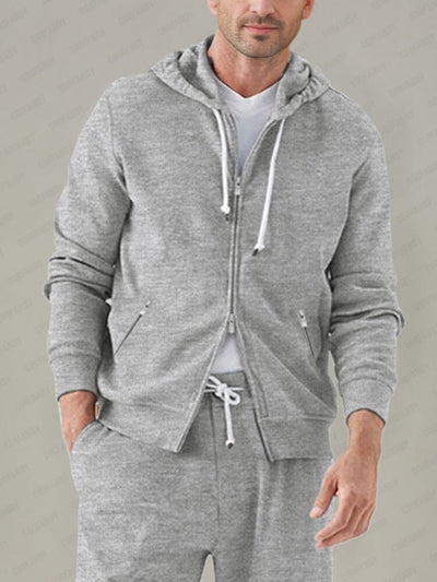 Athleisure Hooded 2-Piece Set Sets coofandy 