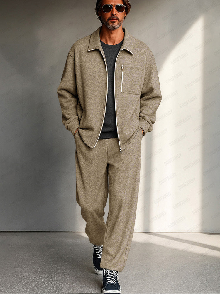 Athleisure Comfort Jacket Pants Set