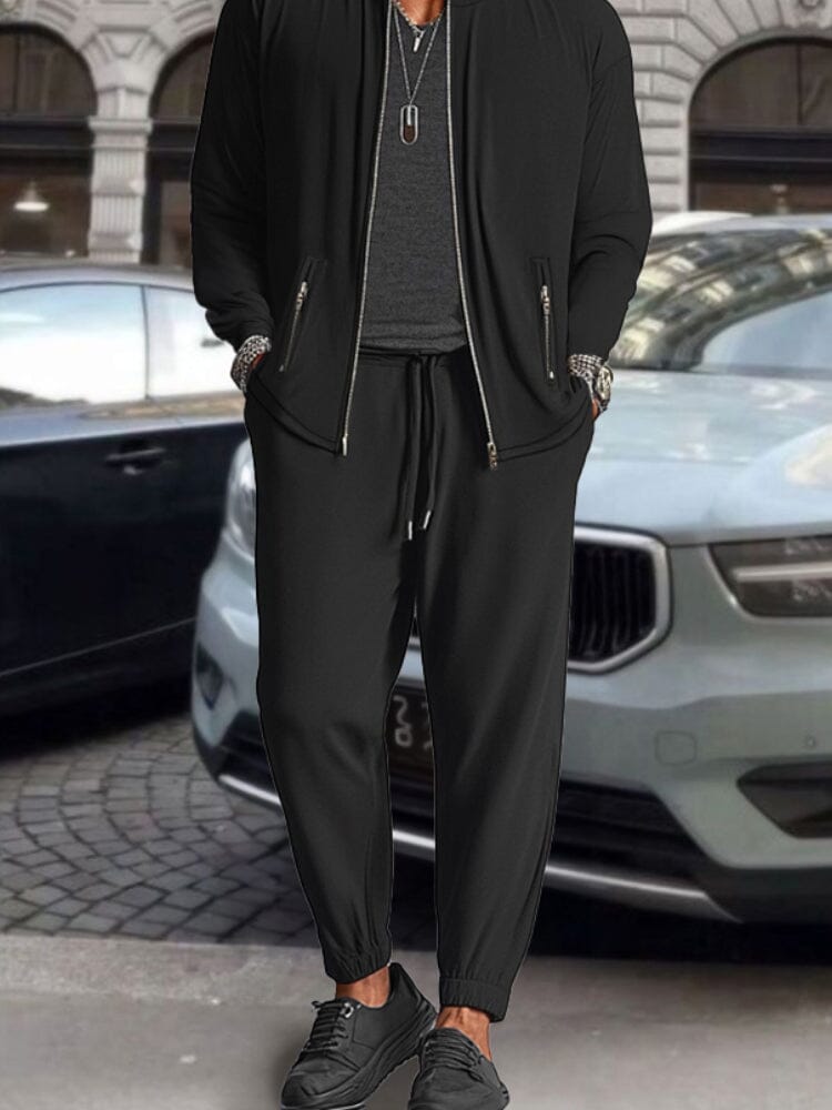 Athleisure Jacket Pants Set Sets coofandy 