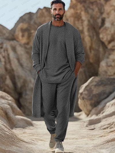 Timeless Minimalism 3-Piece Set Sets coofandy Gray M 