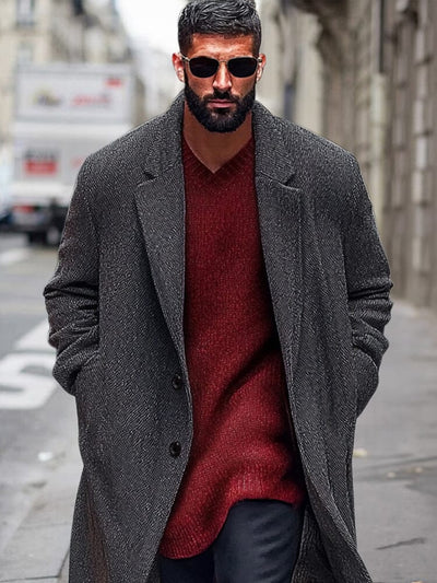 Stylish Single Breasted Coat Coat coofandy 