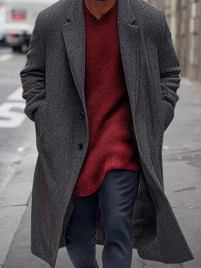 Stylish Single Breasted Coat Coat coofandy 