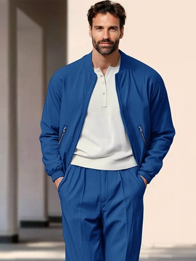 Leisure Comfort Jacket Pants Set Sets coofandy 