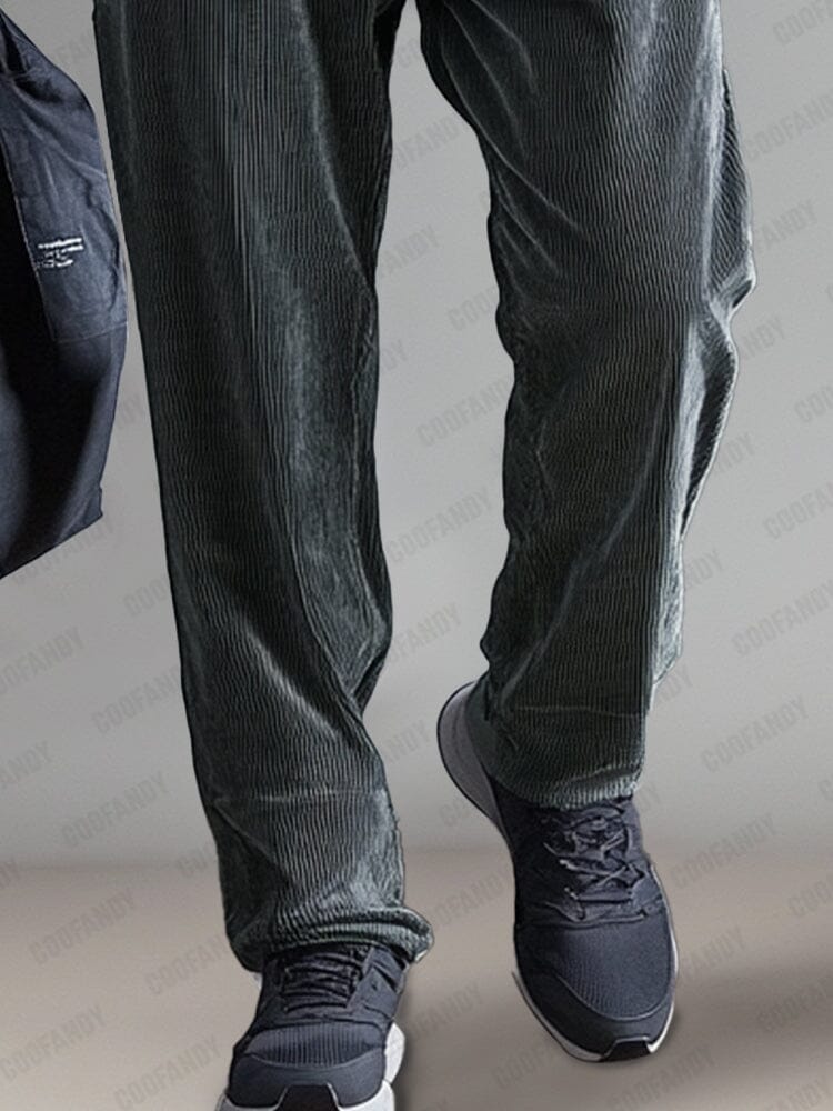 Casual Comfort Corduroy Pants Pants coofandy 