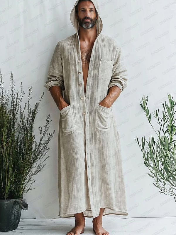 Comfy Hooded 100% Cotton Robe