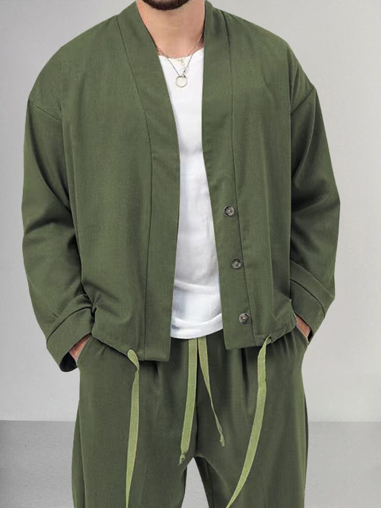 Casual 2-Piece Jacket Sets Sets coofandy 