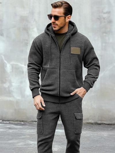 Comfort Sweat Jacket Pants Set Sets coofandy 