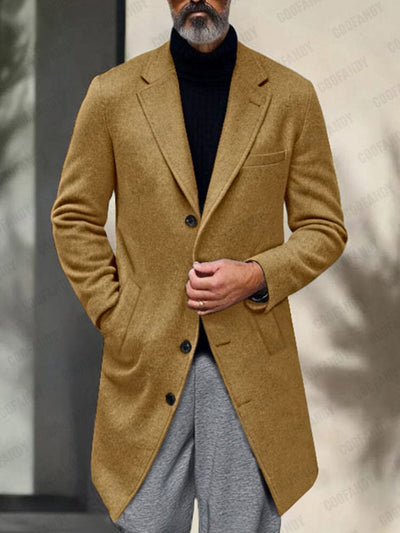 Elegant Warm Tweed Overcoat Sets coofandy 