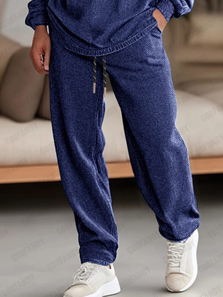 Soft Cotton Denim 2-Piece Set Sets coofandy 