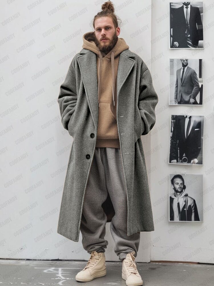Kufandy Gray Overcoat